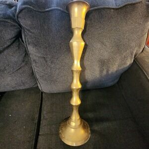 Vintage‎ Tall Solid Brass Candlestick Candle Holder 23"